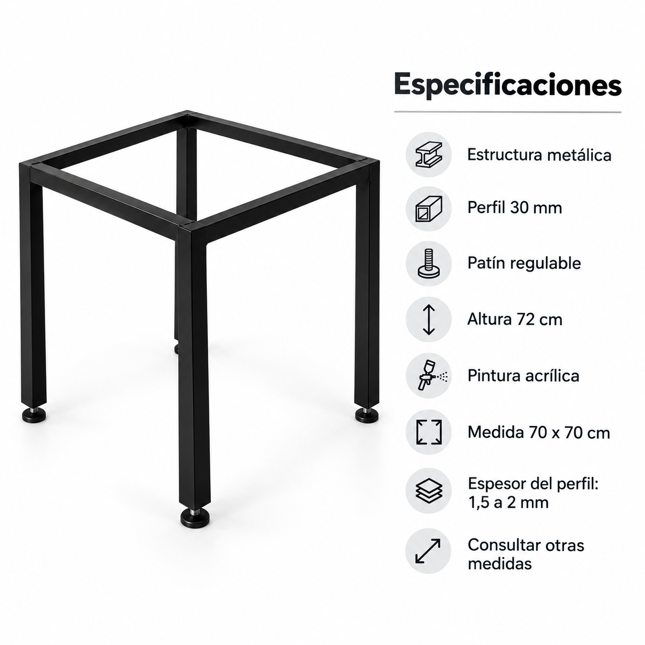 Base para mesa 4 patas - Imagen 4